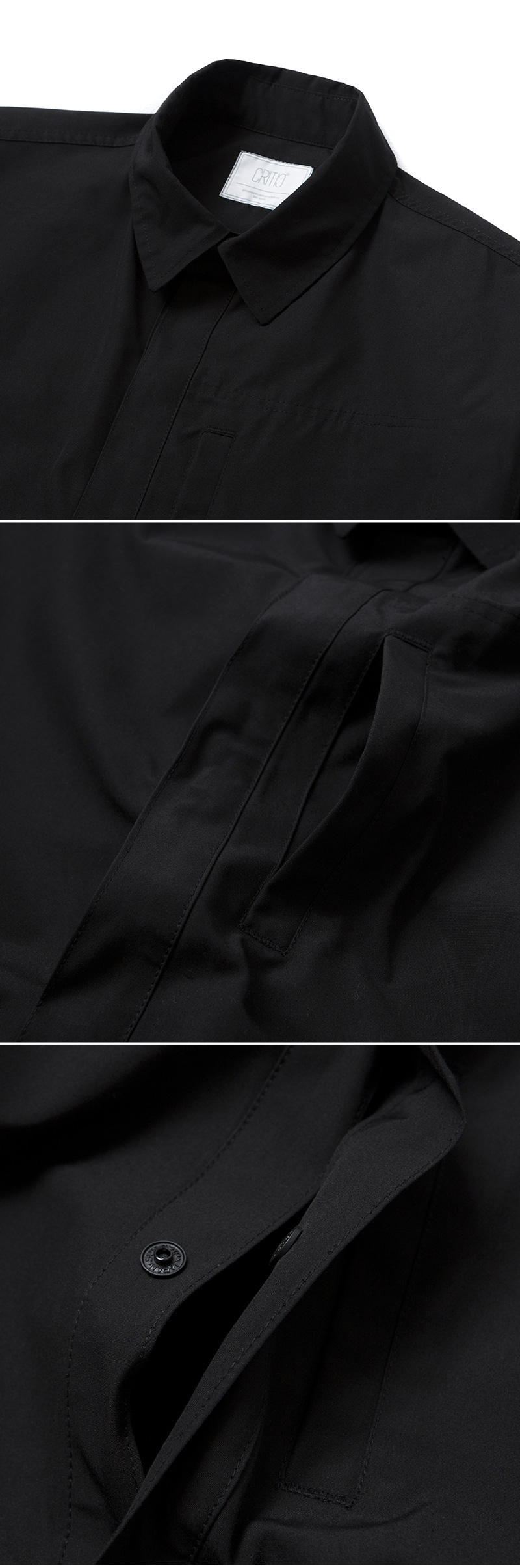 シャツジャケット(ブラック) | 詳細画像8