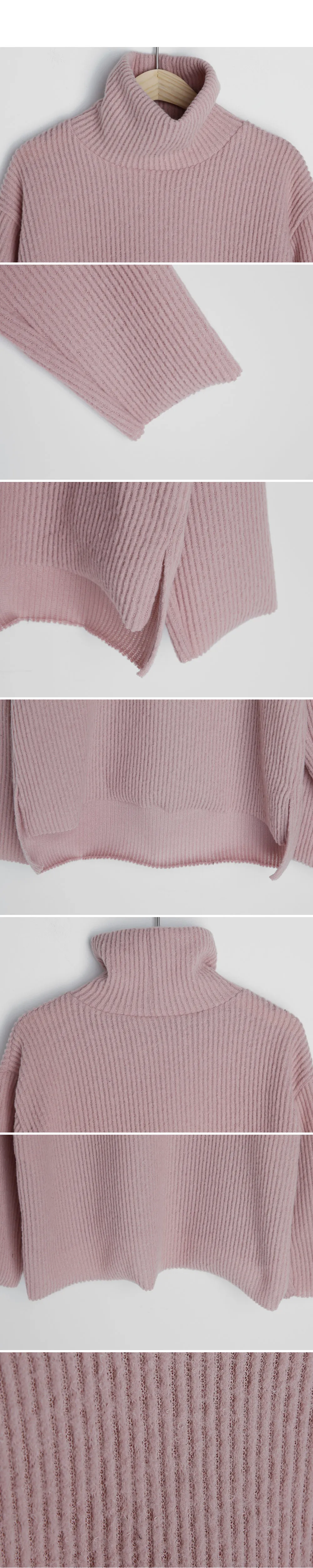 2TYPEリブニットハイネックTシャツ&ボトムSET・全3色 | DHOLIC | 詳細画像14