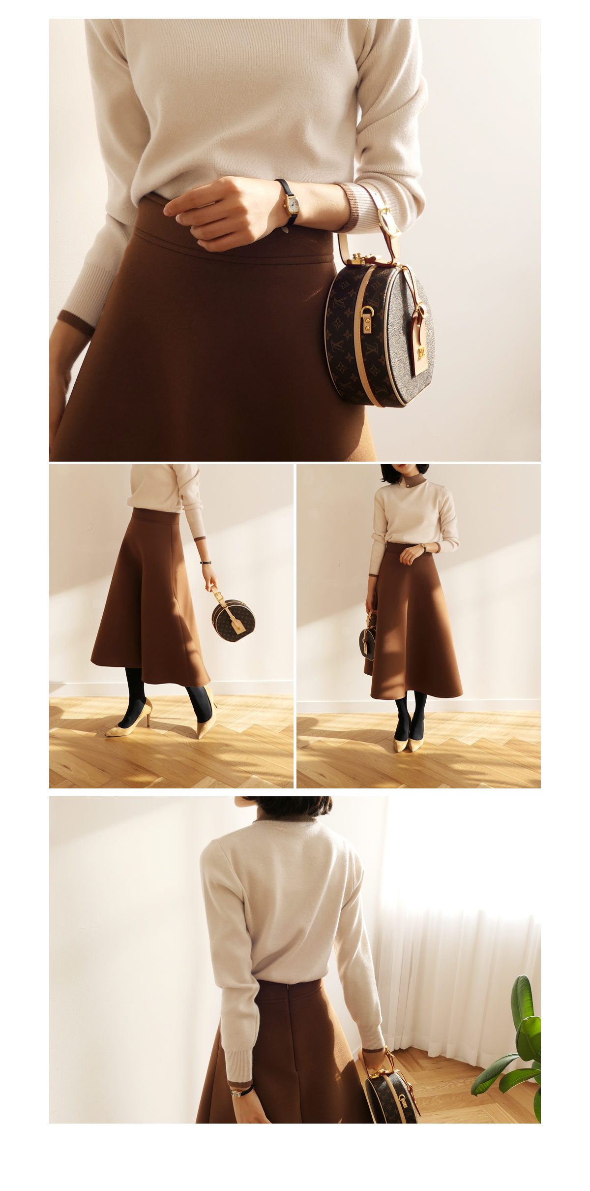 ネオプレーンAラインスカート・全4色 | DHOLIC PLUS | 詳細画像5