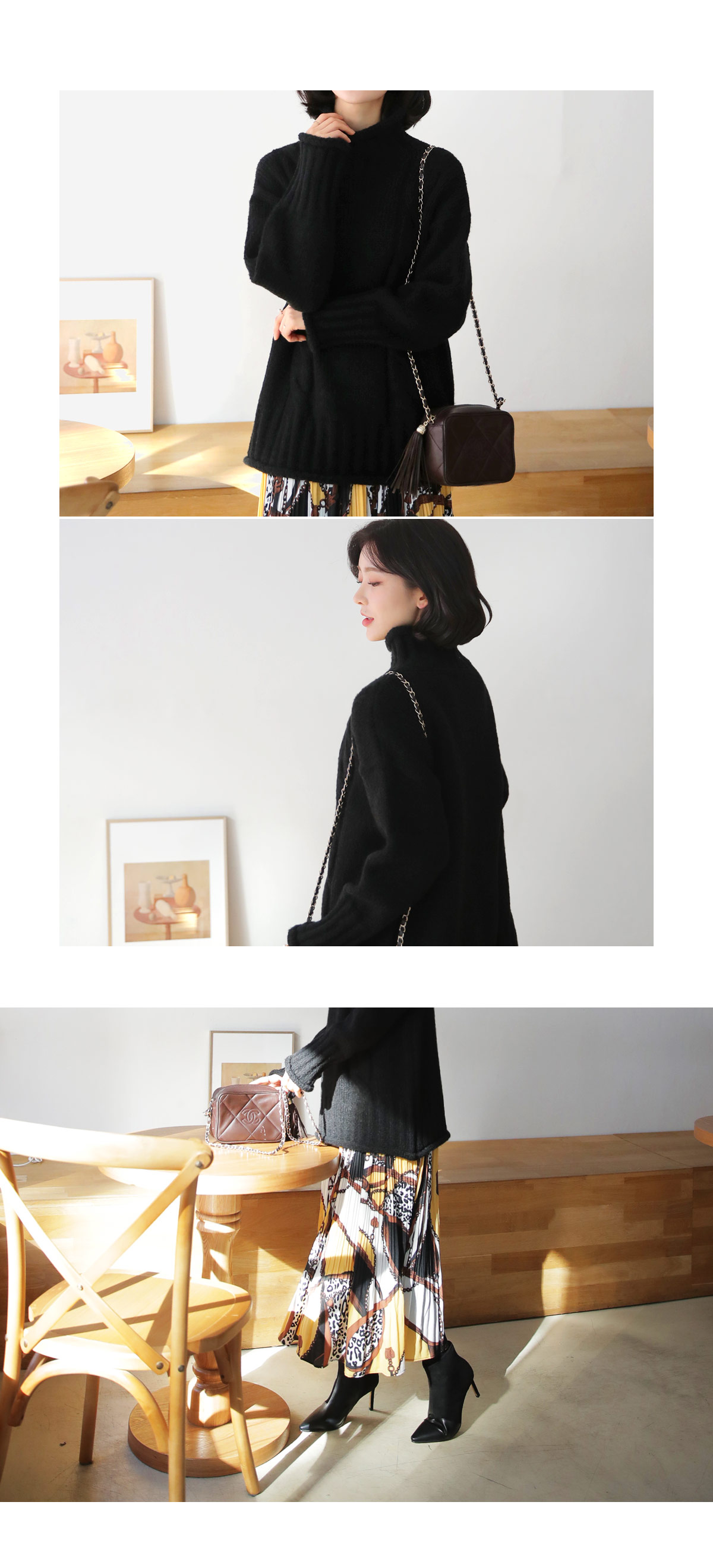 ユニークパターンプリーツスカート・全2色 | DHOLIC PLUS | 詳細画像5