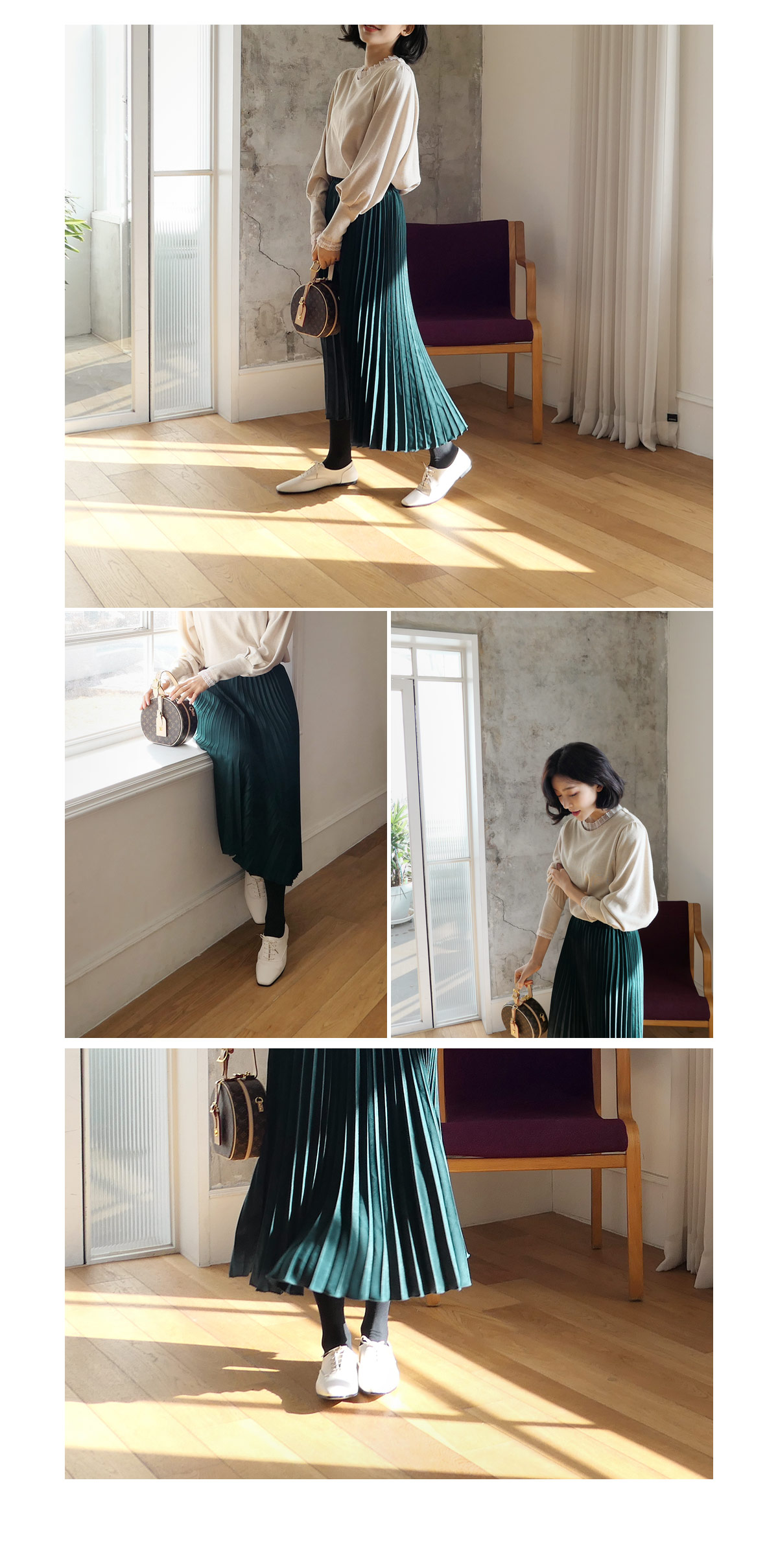 プリーツグロッシースカート・全4色 | DHOLIC PLUS | 詳細画像13