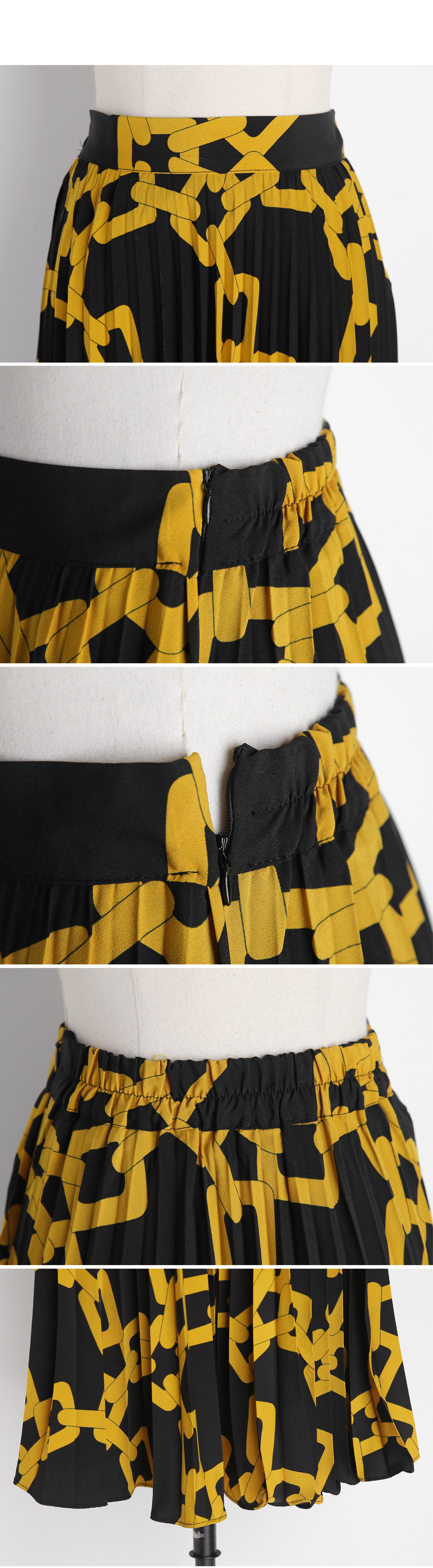 チェーンプリントプリーツスカート・全2色 | DHOLIC PLUS | 詳細画像14