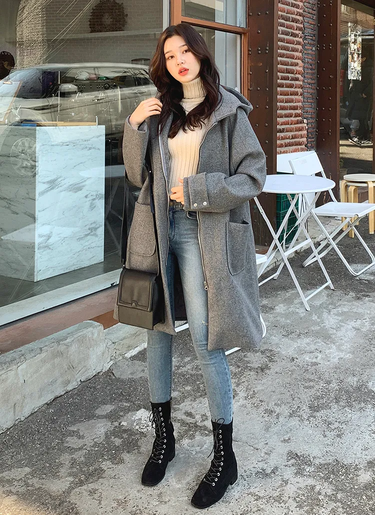 フードラグランスリーブコート・全3色 | レディースファッション通販  