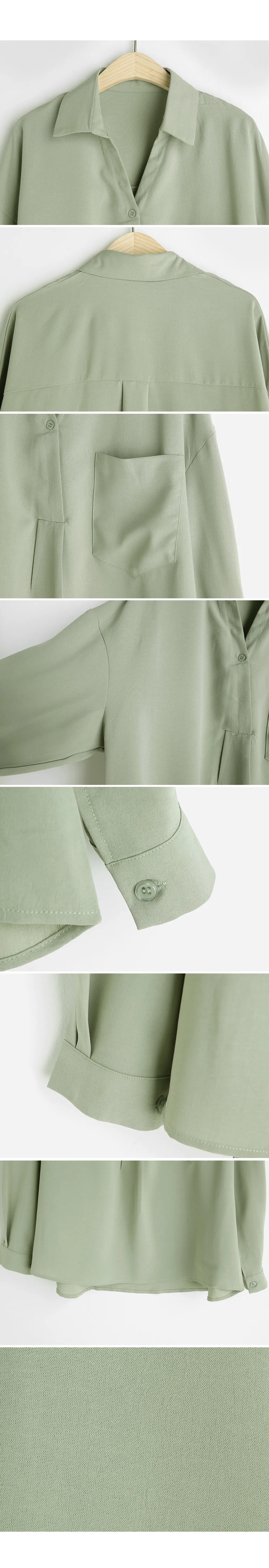 Vネックワンポケットプルオーバーシャツ・全3色 | DHOLIC PLUS | 詳細画像11