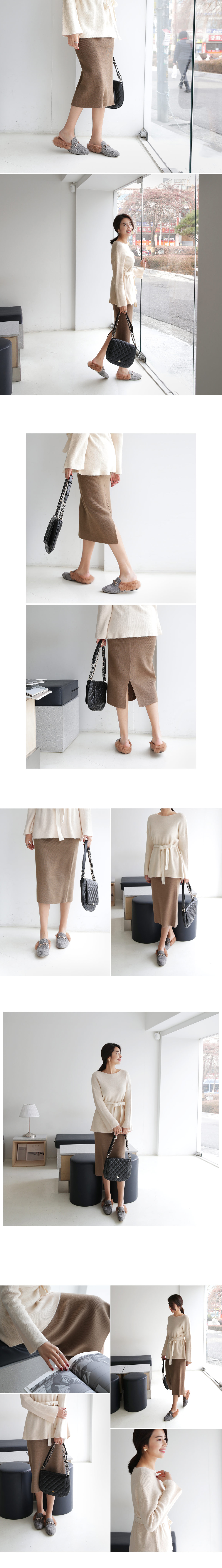 Hラインニットスリットスカート・全4色 | DHOLIC PLUS | 詳細画像2