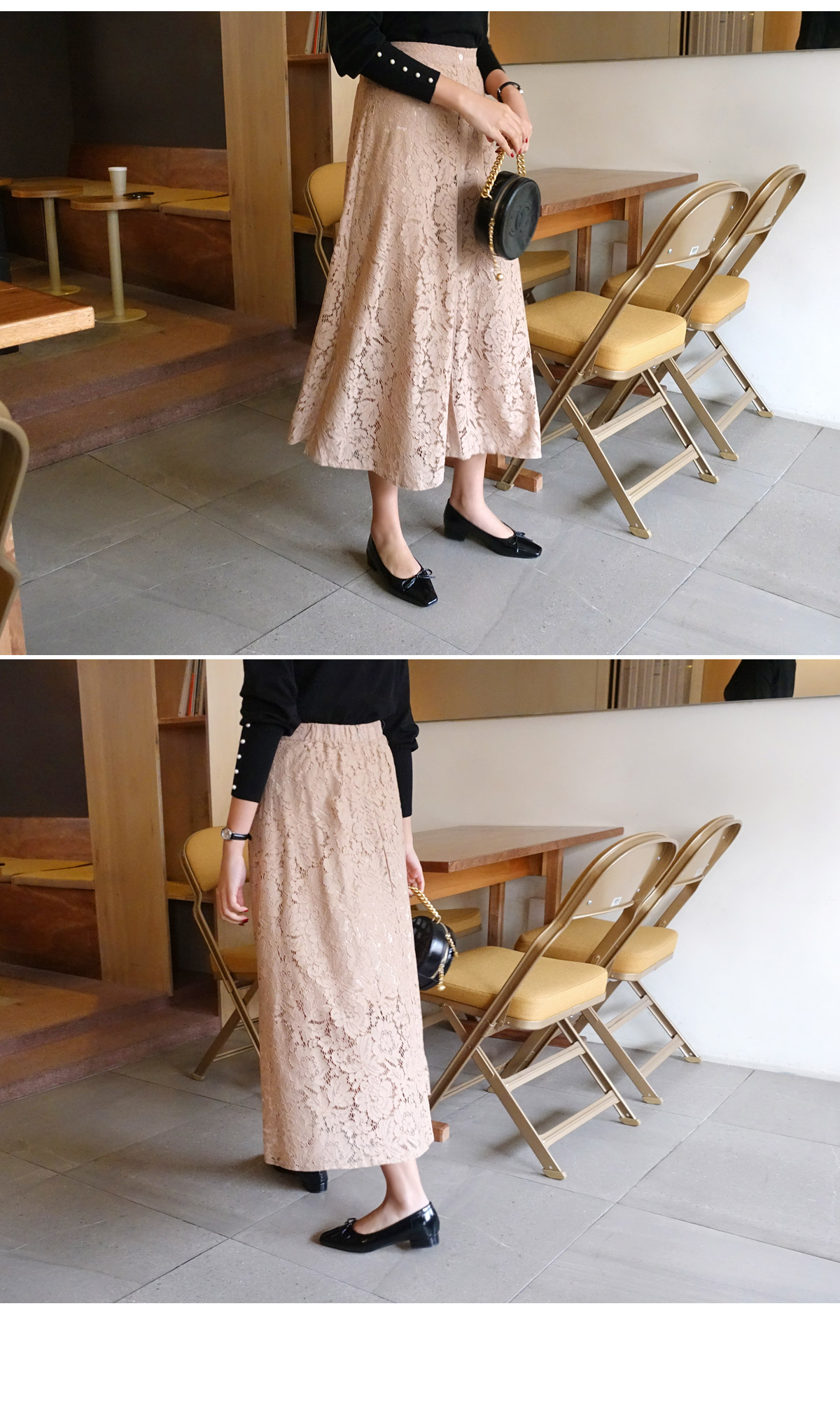 ボタンレースフレアスカート・全3色 | DHOLIC PLUS | 詳細画像2