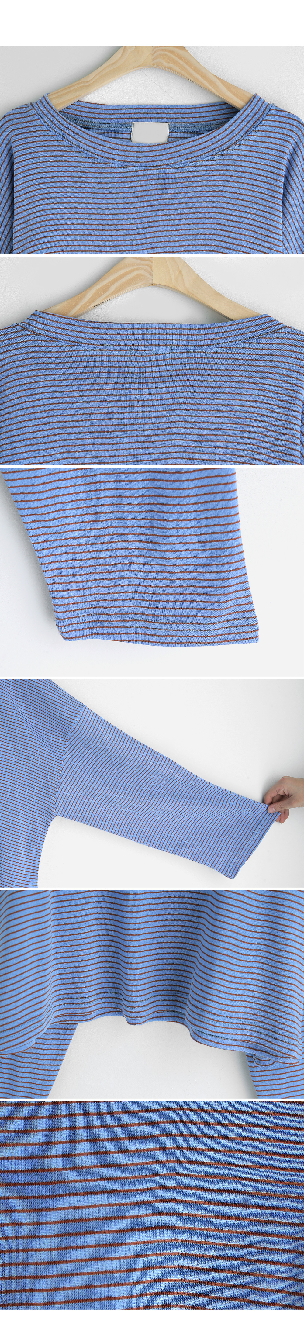 ボクシークロップドボーダーTシャツ・全5色 | DHOLIC | 詳細画像11