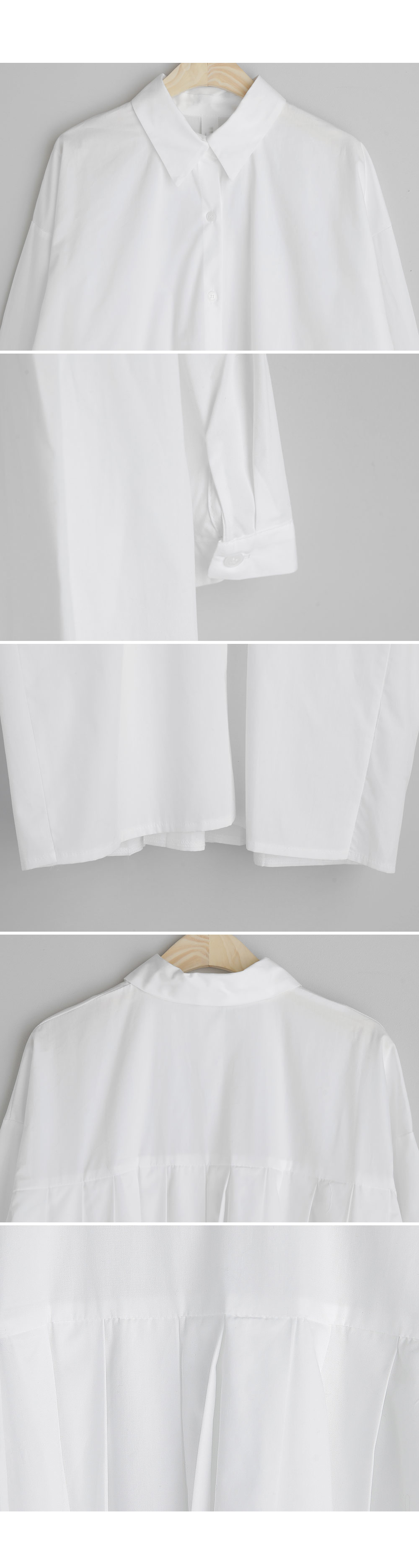 バックプリーツロングシャツ・全2色 | DHOLIC PLUS | 詳細画像9