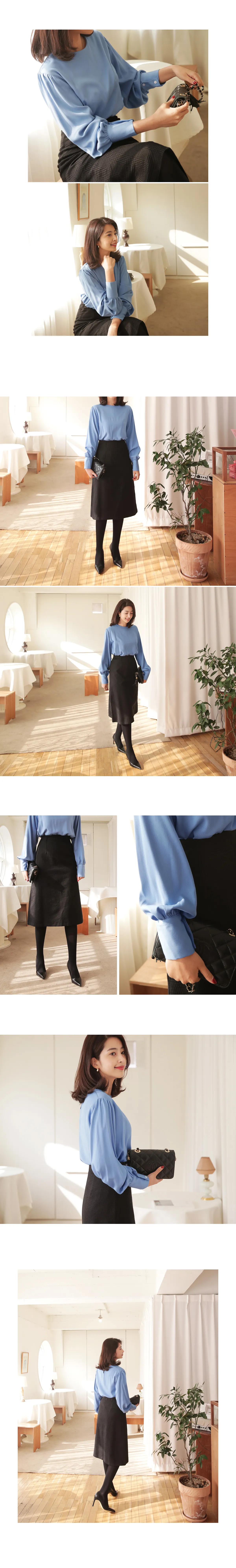 ハウンドトゥースAラインスカート・全3色 | DHOLIC PLUS | 詳細画像3