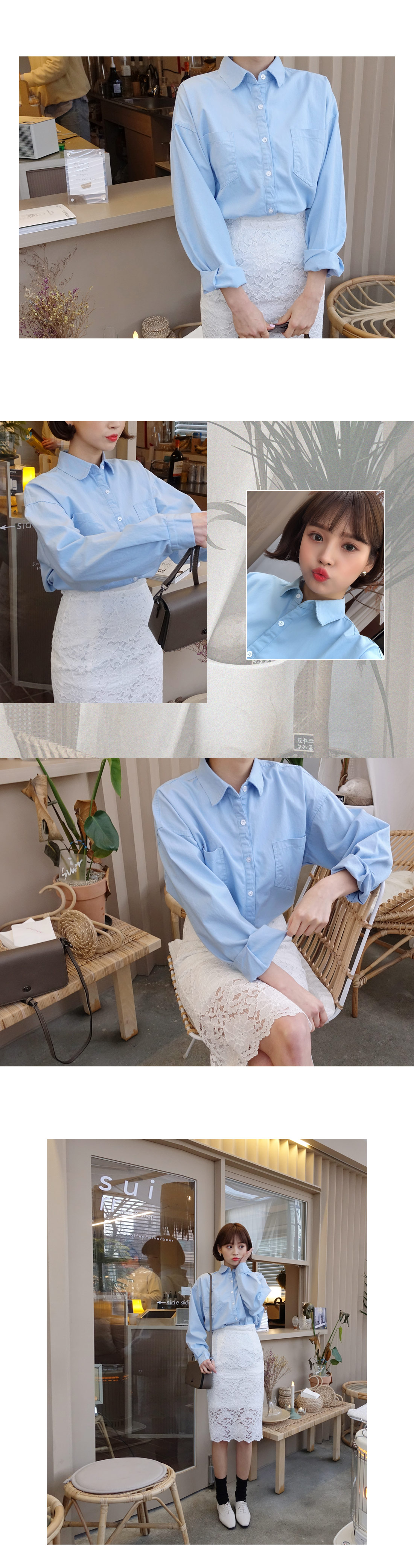 ダブルポケットルーズシャツ・全4色 | DHOLIC | 詳細画像2