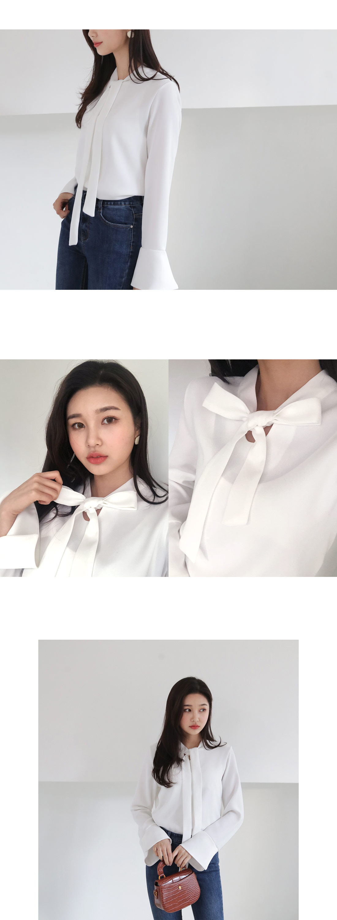 ボウタイベルスリーブブラウス・全4色 | DHOLIC | 詳細画像6