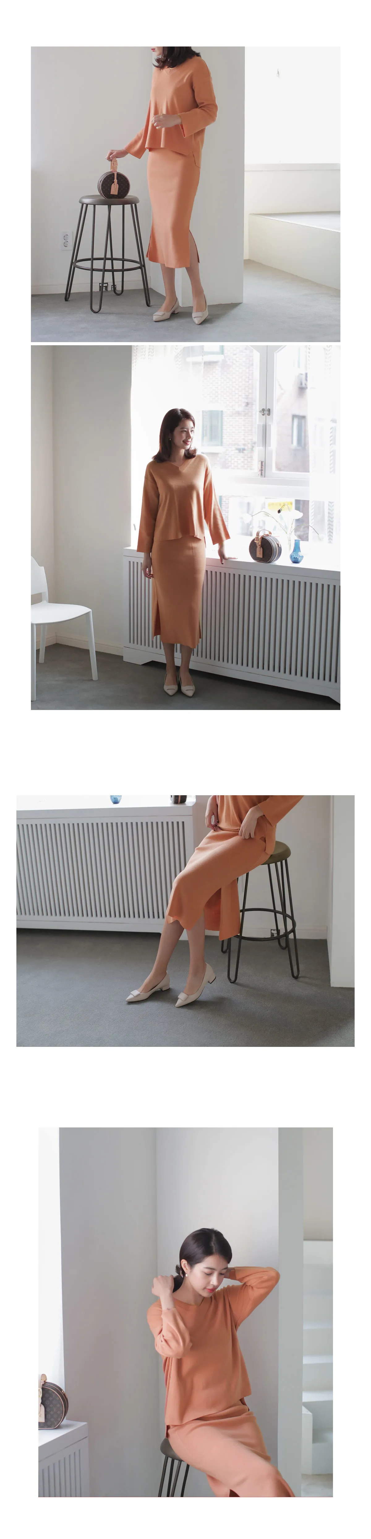 スリットヘムニットスカート・全5色 | DHOLIC PLUS | 詳細画像3