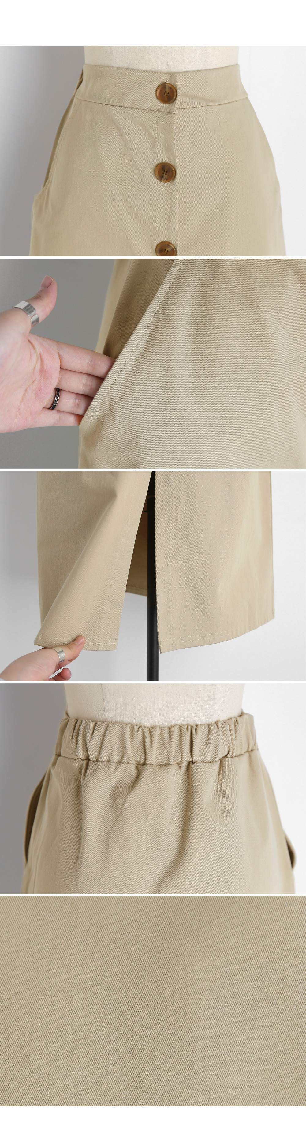 ボタンスリットロングスカート・全2色 | DHOLIC | 詳細画像7