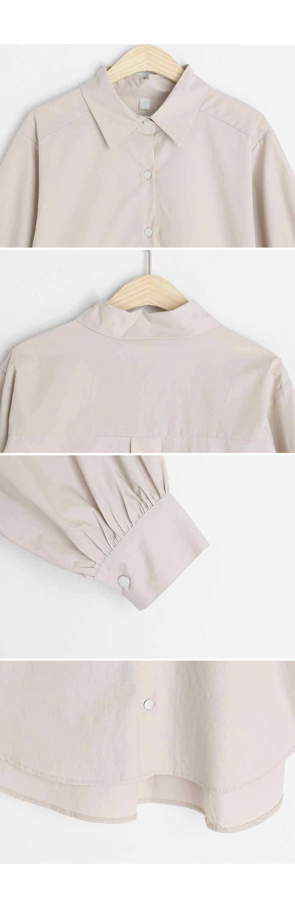 パフスリーブコットンシャツ・全3色 | DHOLIC | 詳細画像9
