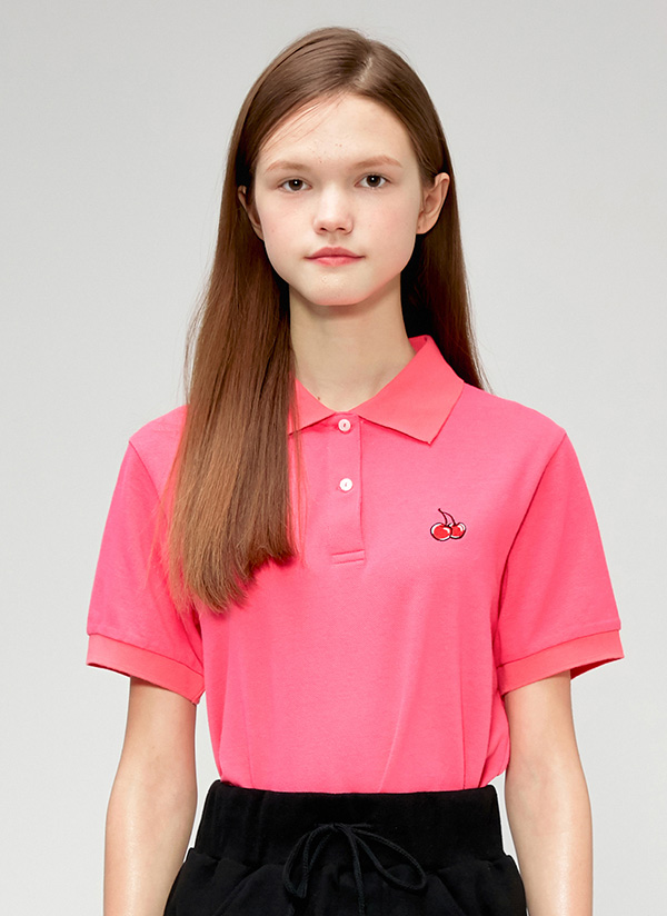 チェリーポロシャツ(ピンク)・p56873