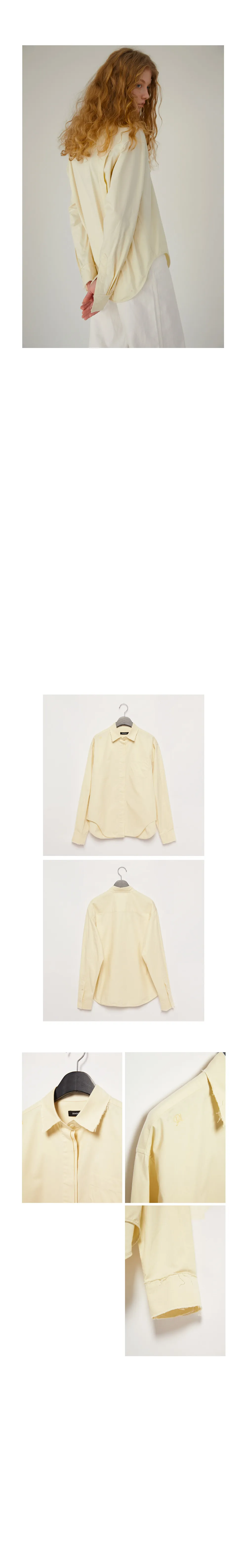diagonalフライフロントシャツ(レモン) | 詳細画像4