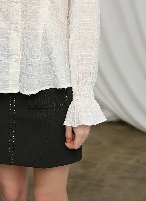ステッチポイントポケットスカート | nain | 詳細画像1