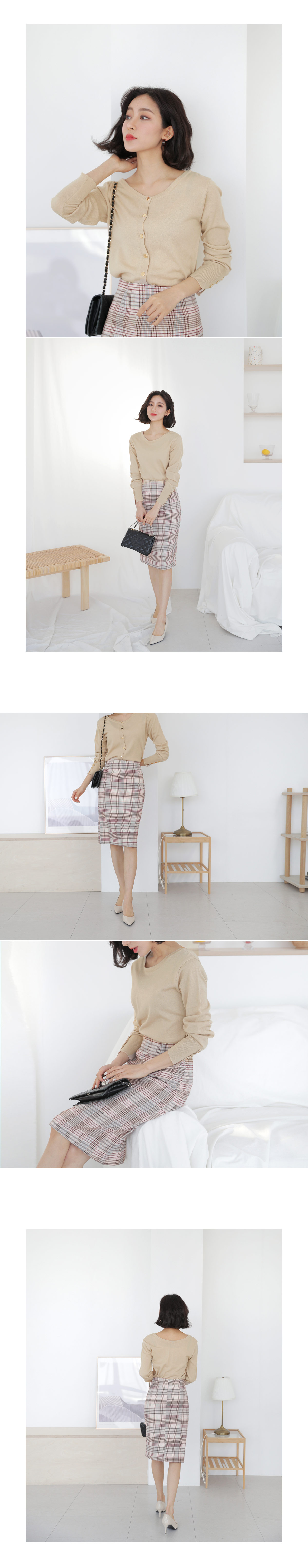 チェックHラインスカート・全2色 | DHOLIC PLUS | 詳細画像2