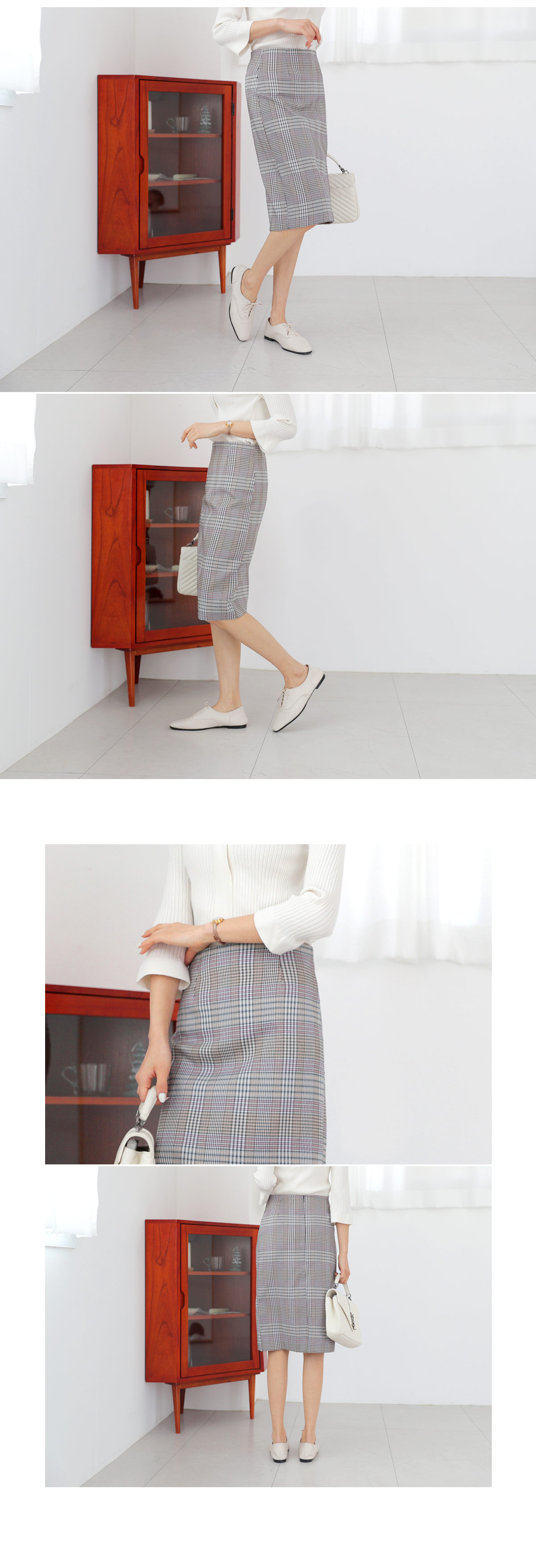 チェックHラインスカート・全2色 | DHOLIC PLUS | 詳細画像5