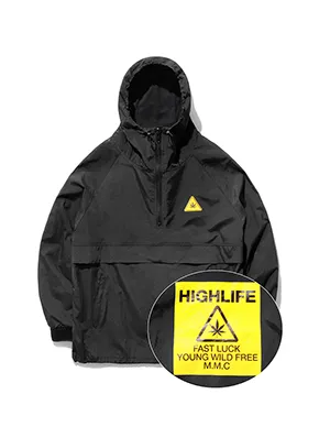 HIGHLIFEポイントアノラックパーカー(ブラック) | 詳細画像1