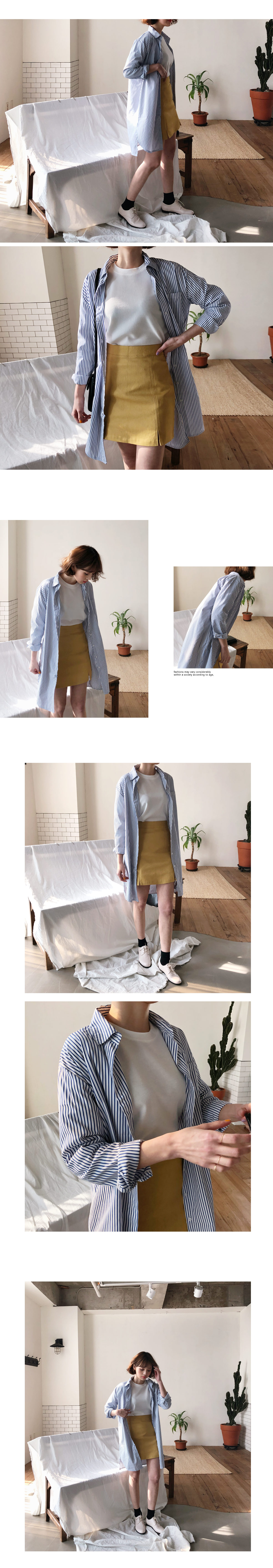 2TYPEスリットロングシャツ・全2色 | DHOLIC | 詳細画像4