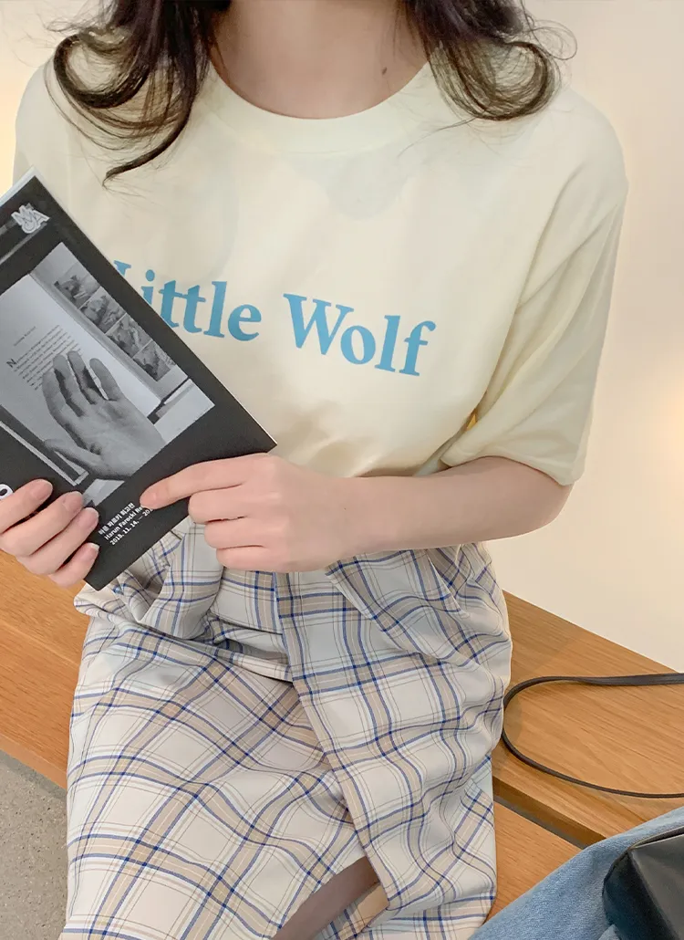 Little Wolf半袖Tシャツ | cherrykoko | 詳細画像1
