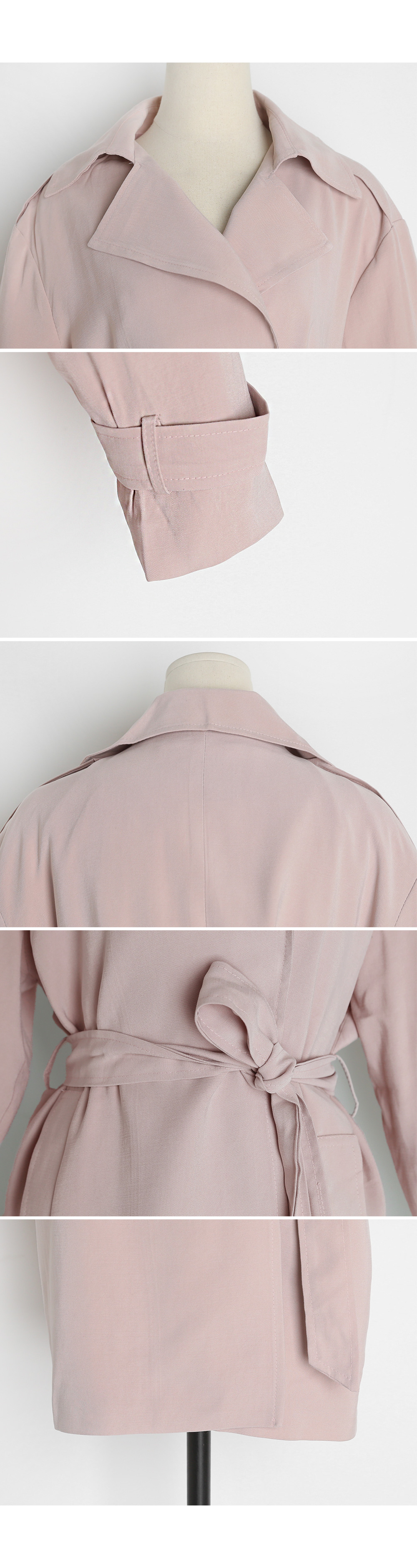 ストラップSETオープントレンチジャケット・全4色 | DHOLIC | 詳細画像8