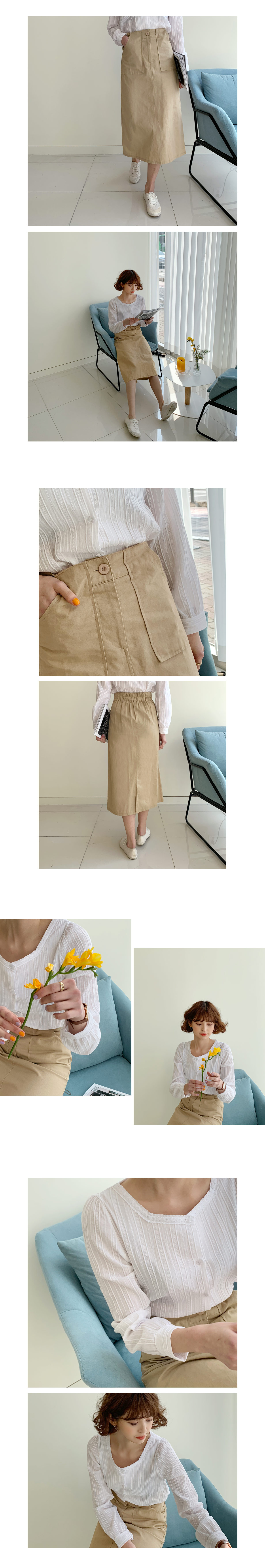 Aラインポケットロングスカート・全4色 | DHOLIC | 詳細画像2