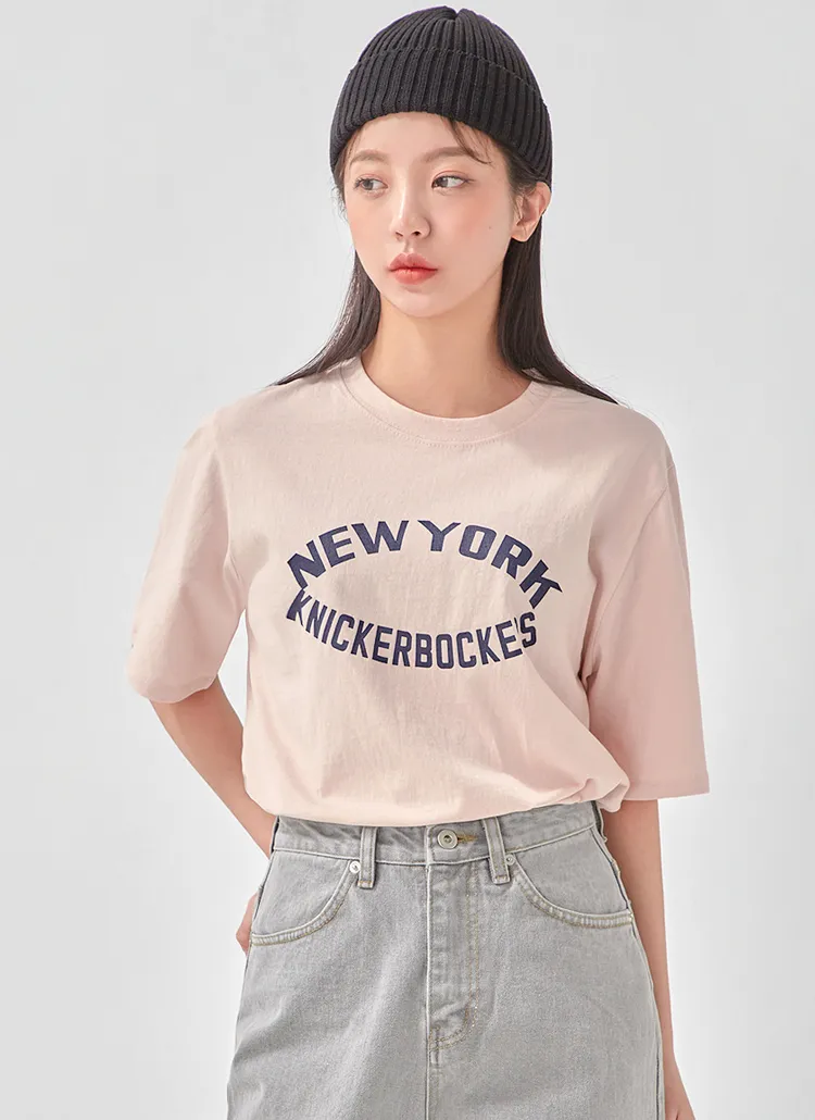 NEWYORKロゴ半袖Tシャツ | ain | 詳細画像1