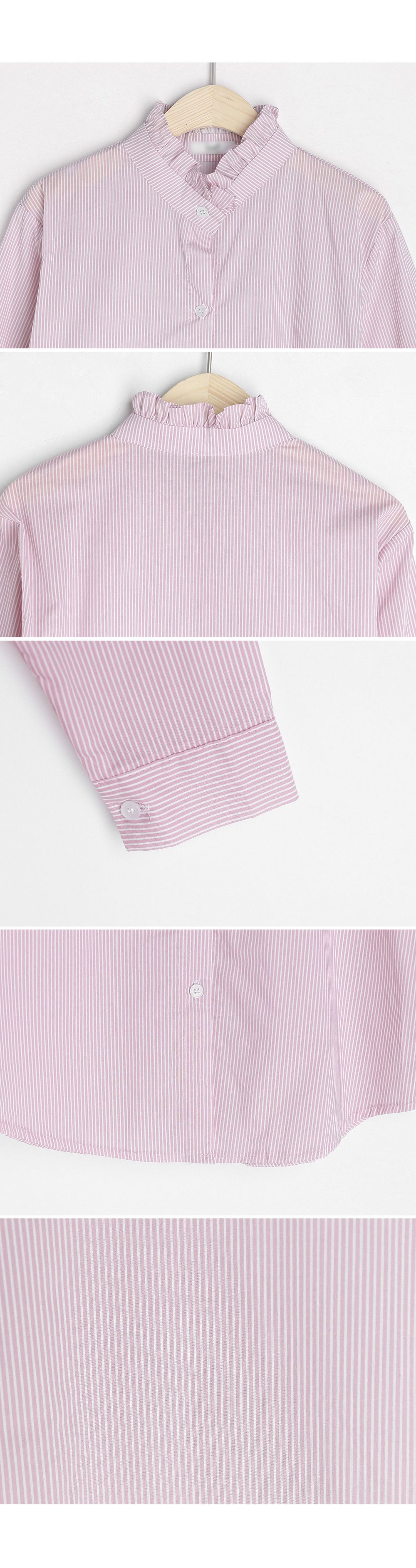 2TYPEネックフリルシャツ・全3色 | DHOLIC | 詳細画像7