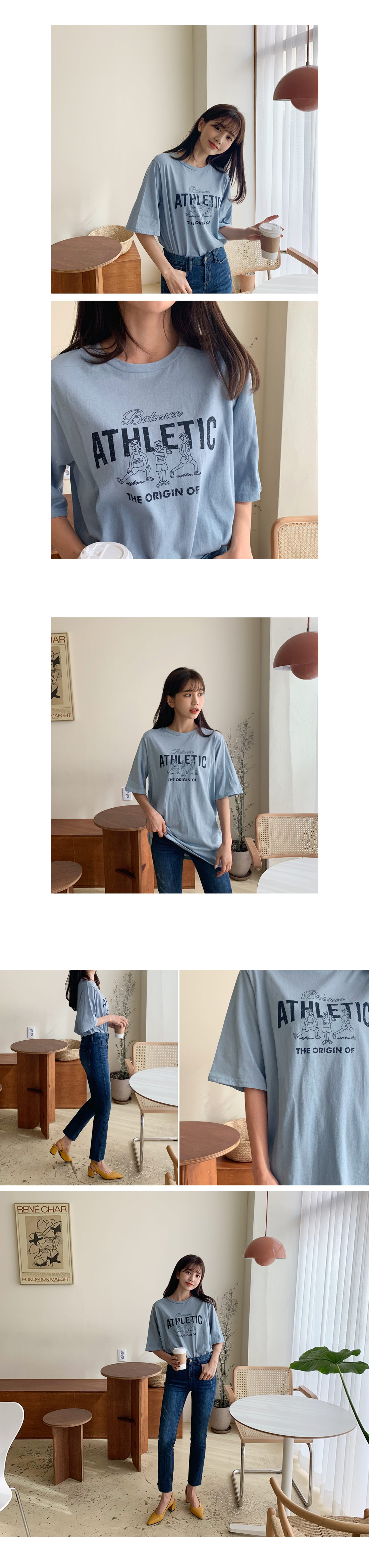 ATHLETICプリントTシャツ・全4色 | DHOLIC | 詳細画像5