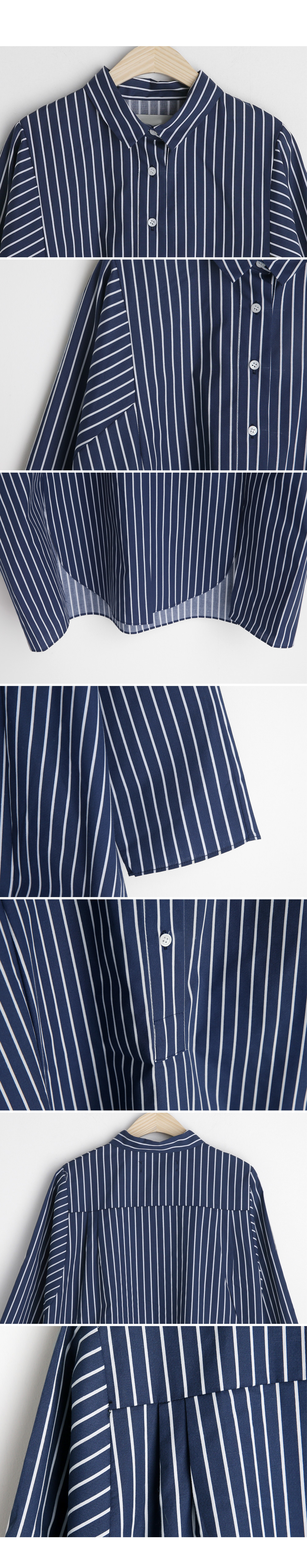 ストライププルオーバーロングシャツ・全2色 | DHOLIC PLUS | 詳細画像9