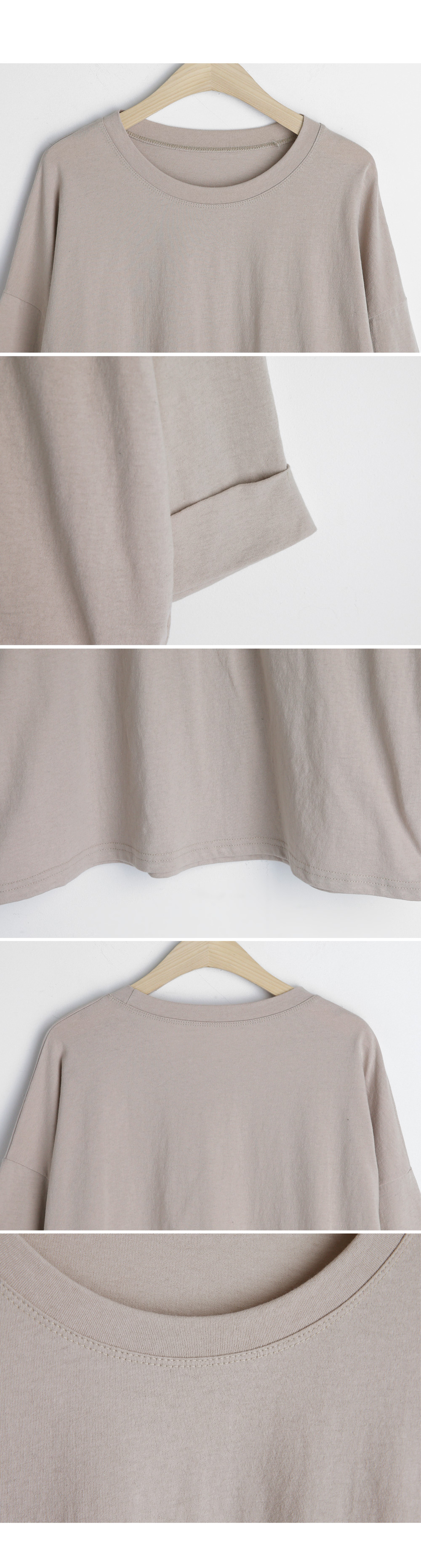 ロールアップスリーブコットンTシャツ・全3色 | DHOLIC | 詳細画像8