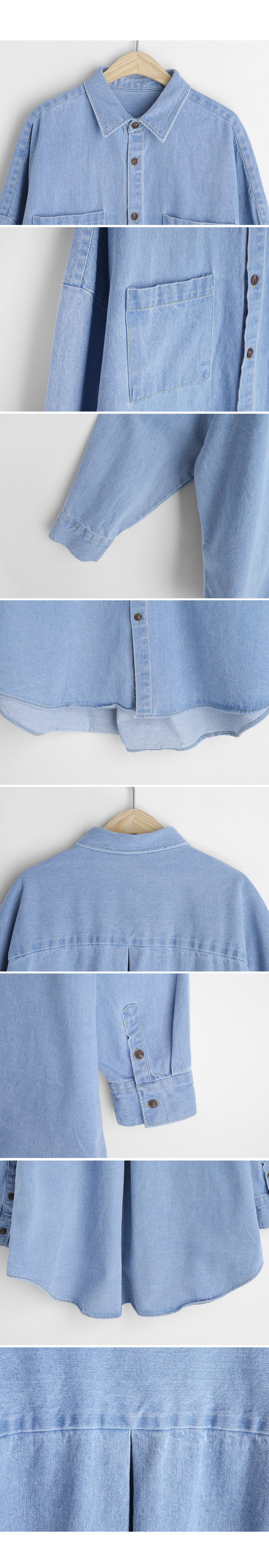 ツーポケットデニムシャツ・全2色 | DHOLIC | 詳細画像7