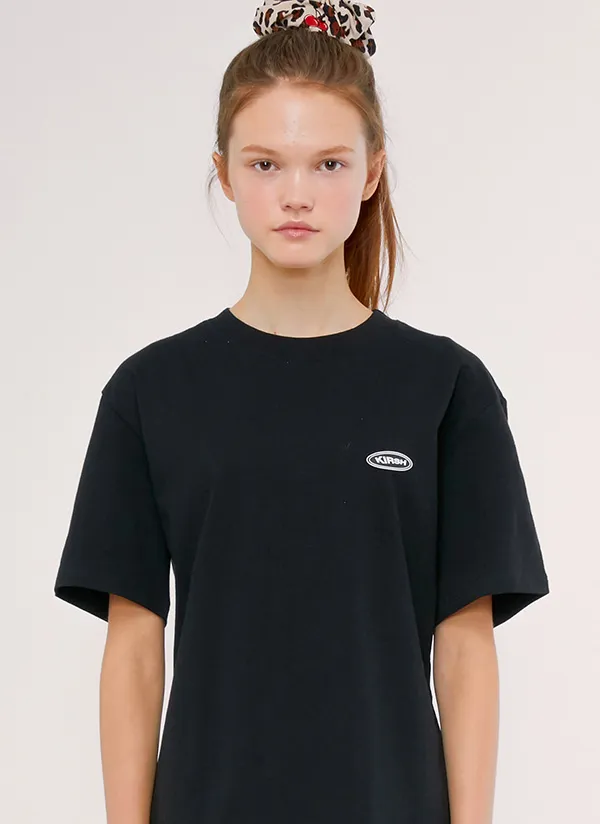 ミニオバールロゴ半袖Tシャツ(ブラック) | 詳細画像1