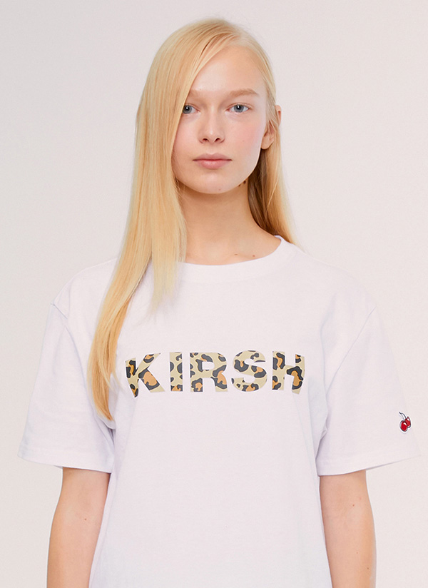KIIRSHレオパードロゴTシャツ(ホワイト) | 詳細画像1