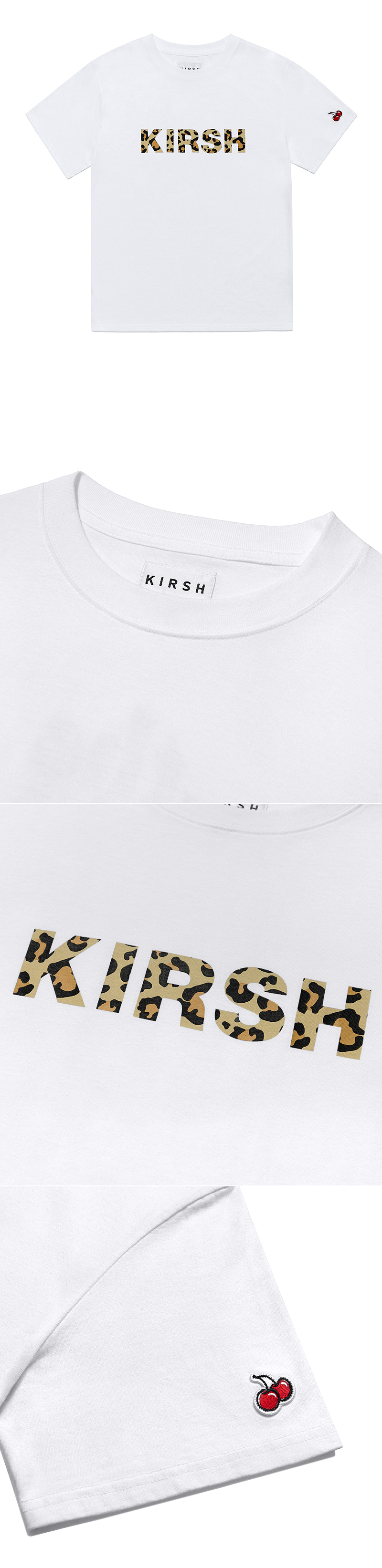 KIIRSHレオパードロゴTシャツ(ホワイト) | 詳細画像5