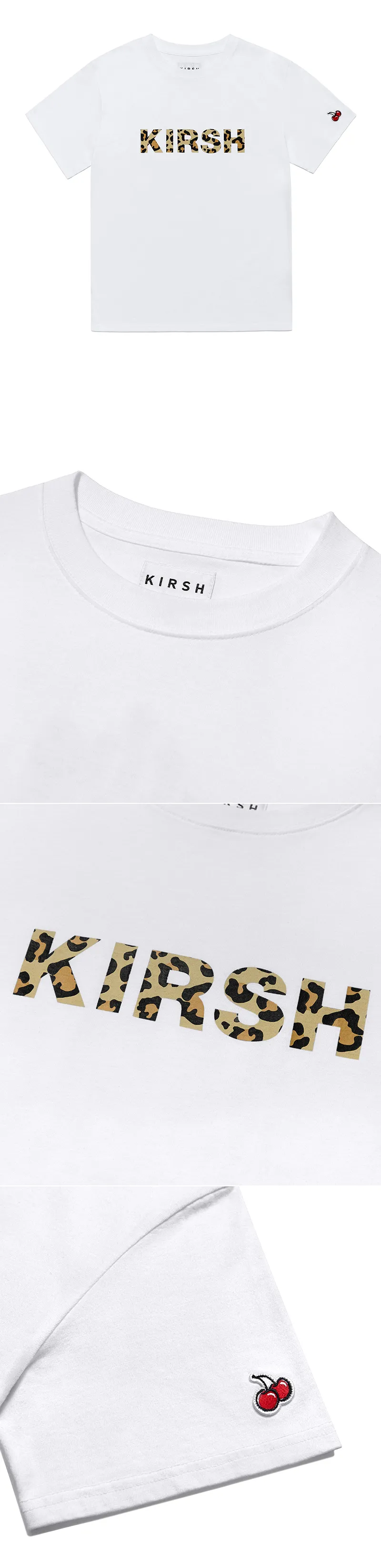 KIIRSHレオパードロゴTシャツ(ホワイト) | 詳細画像5