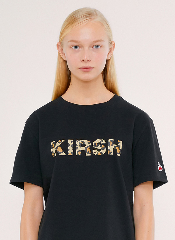 KIIRSHレオパードロゴTシャツ(ブラック) | 詳細画像1
