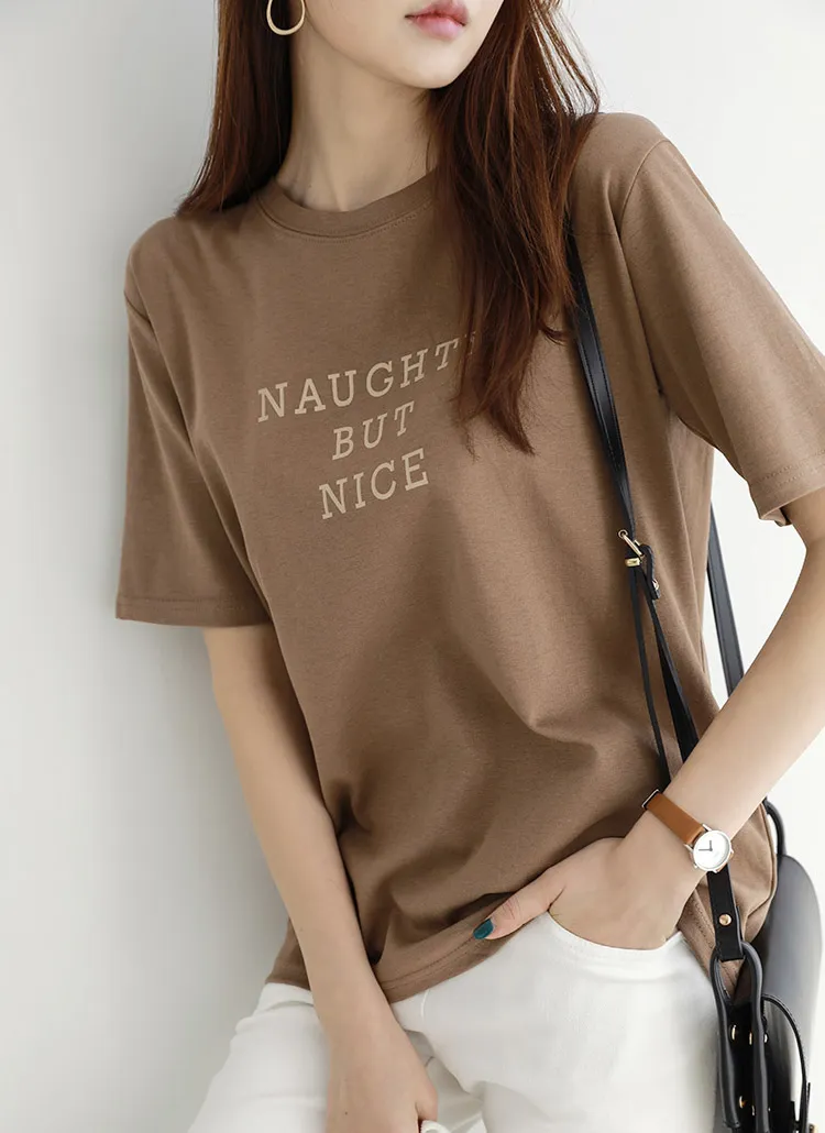 NICEプリント半袖Tシャツ | chichera | 詳細画像1