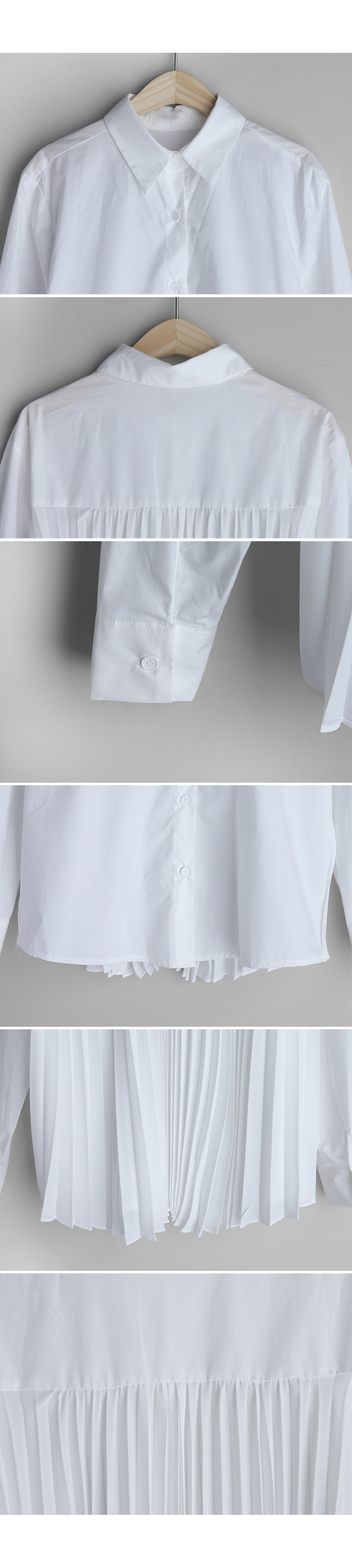 バックプリーツコットンシャツ・全2色 | DHOLIC PLUS | 詳細画像7