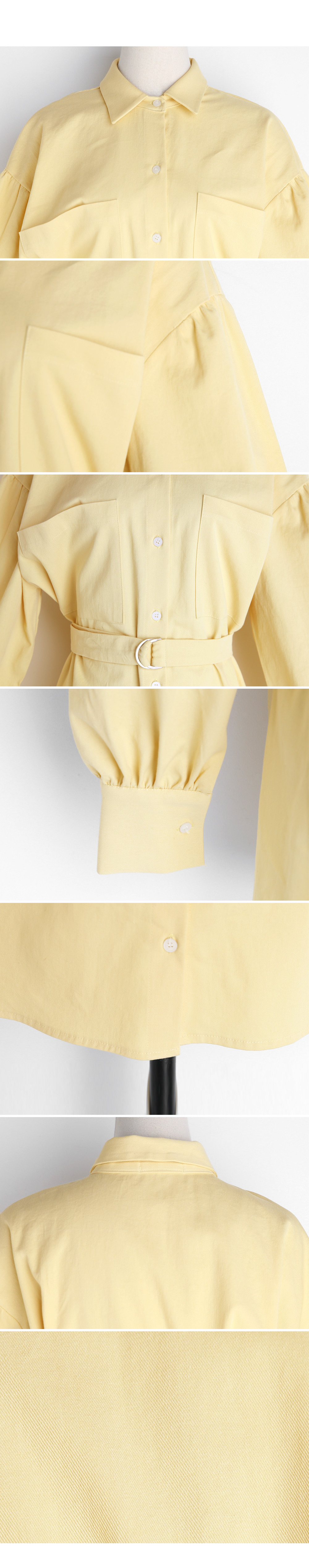 ベルトSETポケットシャツワンピース・全2色 | DHOLIC | 詳細画像9