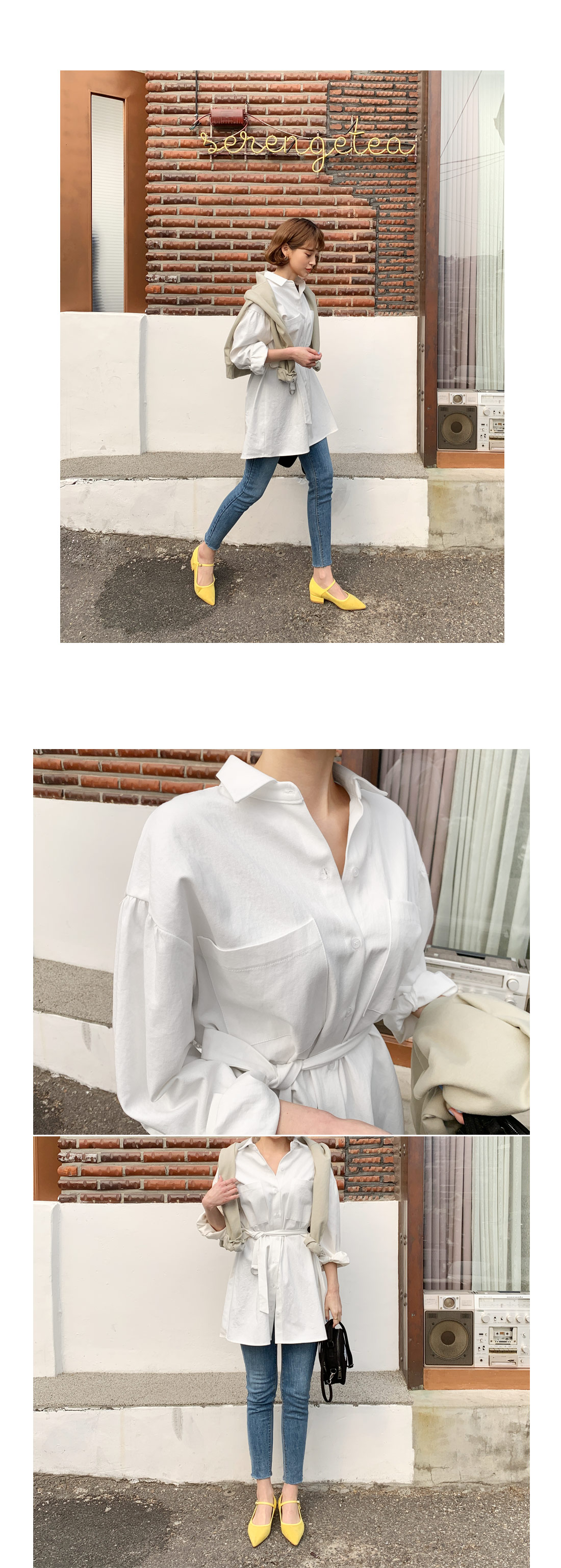 ベルトSETポケットシャツワンピース・全2色 | DHOLIC | 詳細画像4