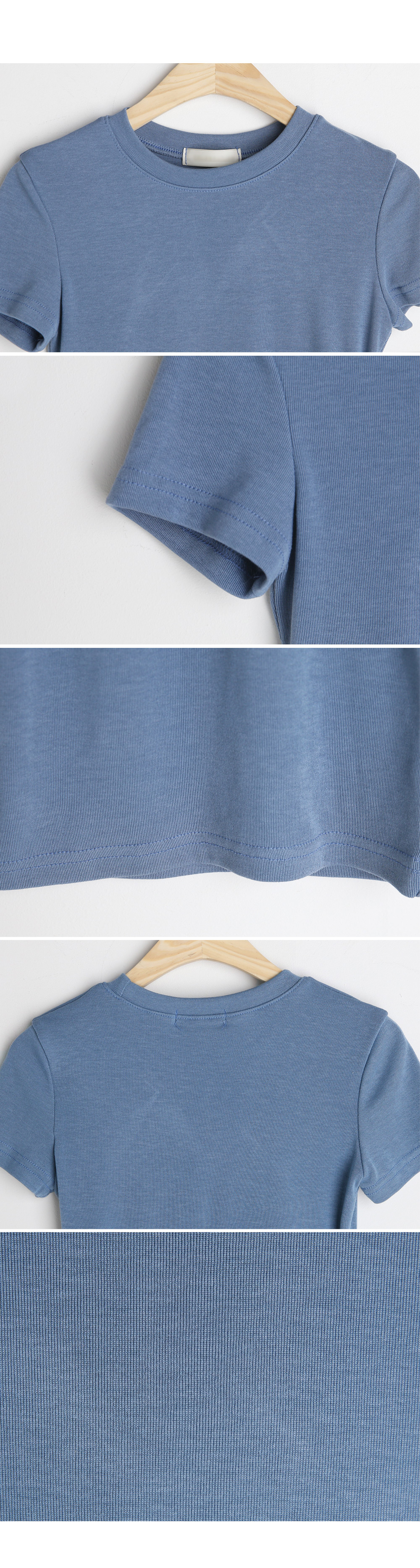 ショートスリーブスリムTシャツ・全4色 | DHOLIC | 詳細画像8
