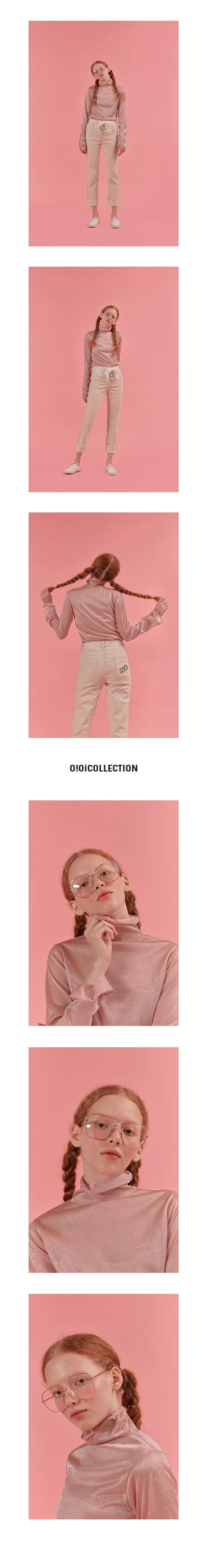 ハイネックオーガンジーTシャツ(ピンク) | 詳細画像3