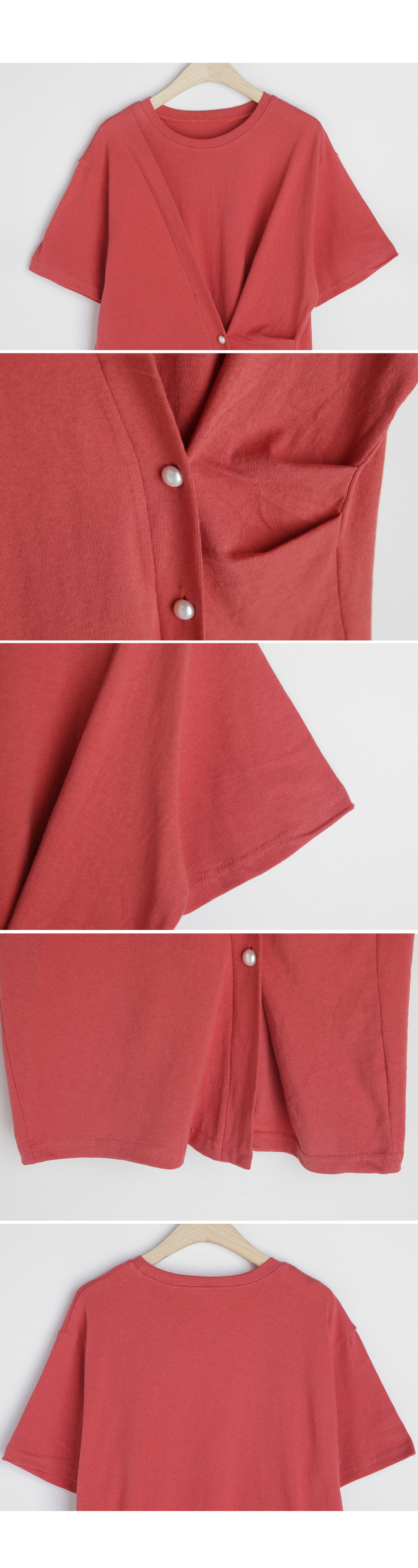 パールボタンタックTシャツ・全3色 | DHOLIC PLUS | 詳細画像7