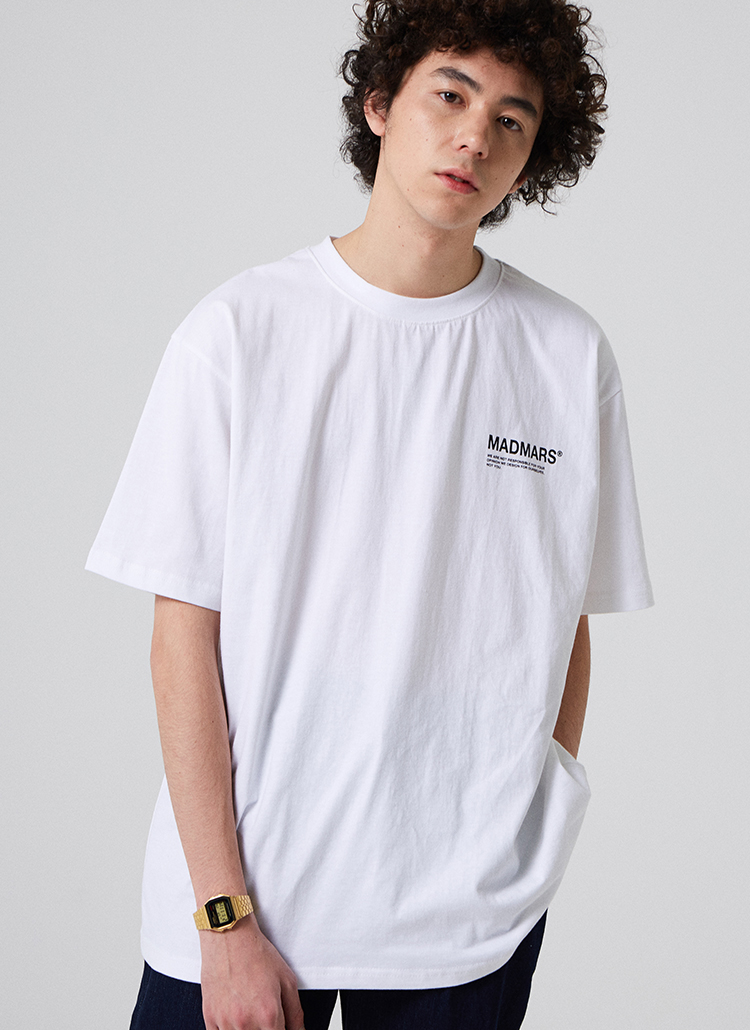 MADMARSロゴ半袖Tシャツ(ホワイト) | 詳細画像1