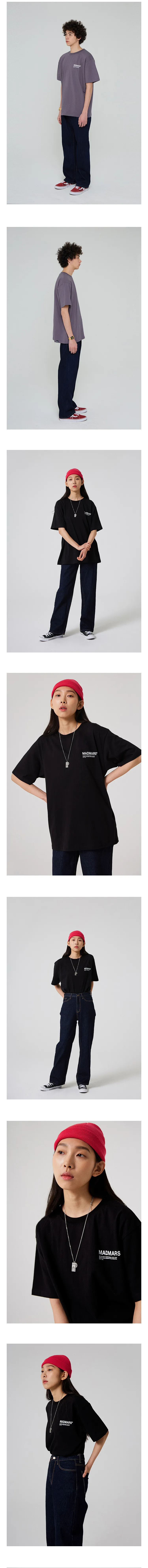 MADMARSロゴ半袖Tシャツ(チャコール) | 詳細画像3