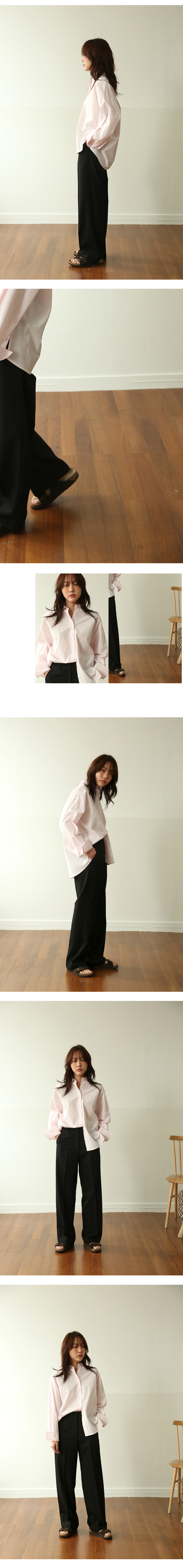 サイドスリットオーバーサイズシャツ(ピンク) | 詳細画像4