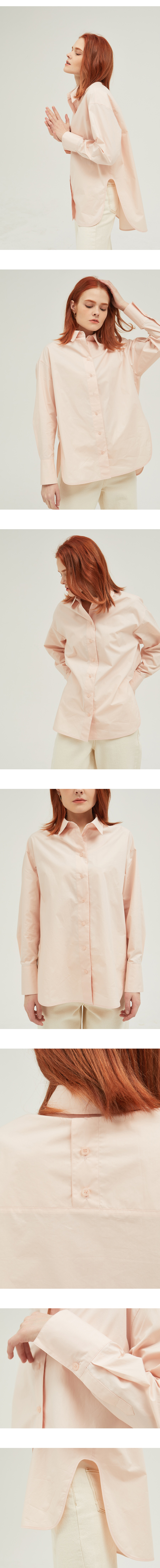バックハーフボタンシャツ(ピンク) | 詳細画像3
